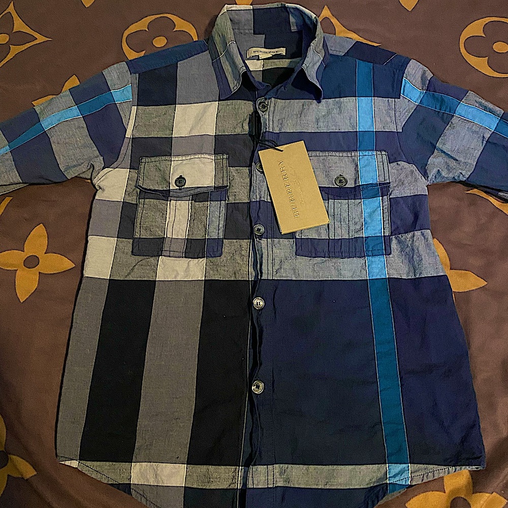 SOLD!! Kids Burberry long sleeve button up